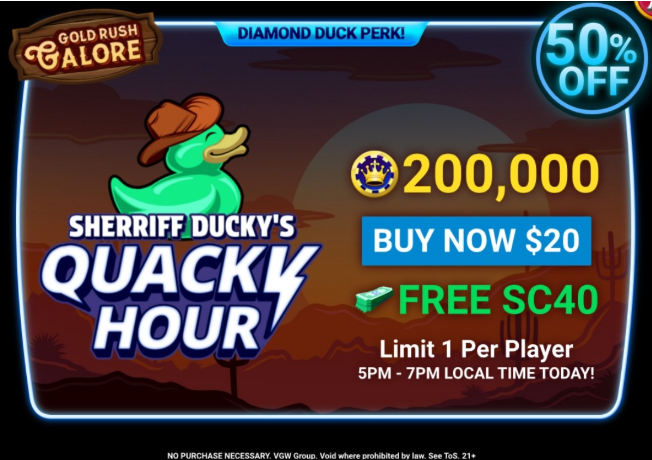 Example of Diamond Duck Quacky Hour Sale